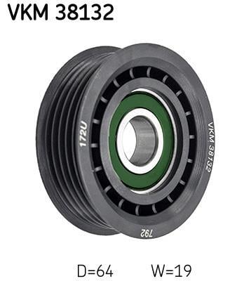 Galet enrouleur de courroie d'accessoire SKF VKM 38132